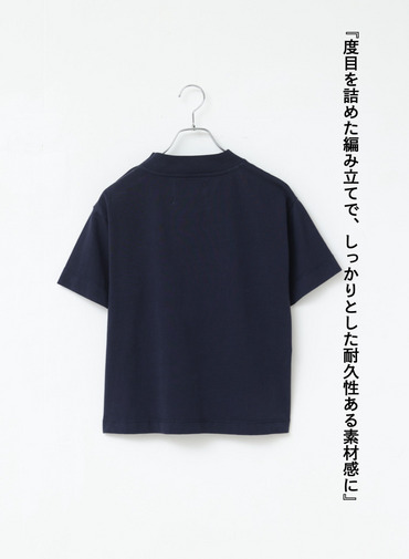 コットンリネンジャージーTシャツ 詳細画像 Navy 2