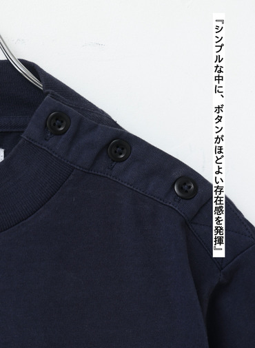 コットンリネンジャージーTシャツ 詳細画像 Navy 3
