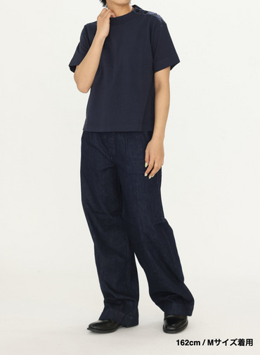 コットンリネンジャージーTシャツ 詳細画像 Navy 8