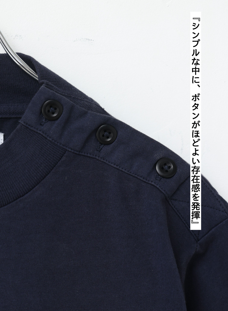 コットンリネンジャージーTシャツ 詳細画像 Navy 3