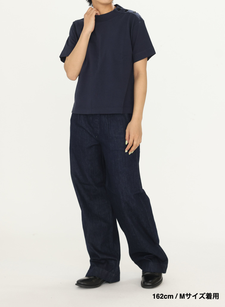 コットンリネンジャージーTシャツ 詳細画像 Navy 8