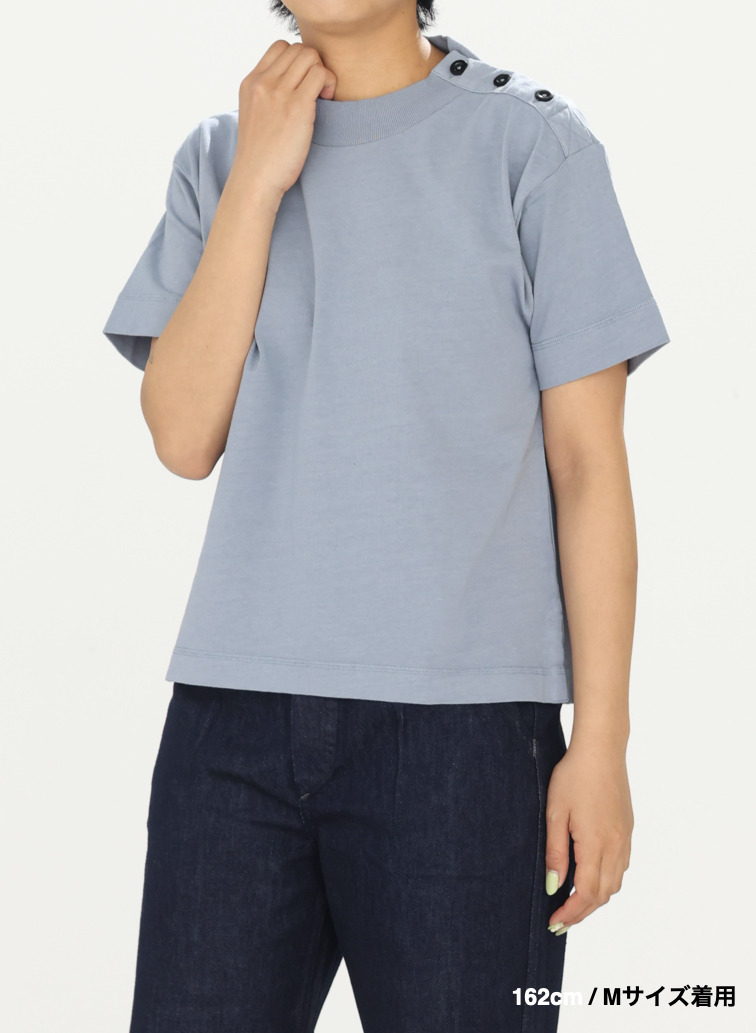 コットンリネンジャージーTシャツ 詳細画像 Blue 13