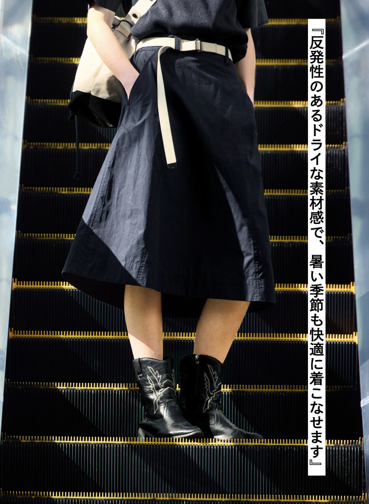 ポプリンスカート 詳細画像 Navy 4