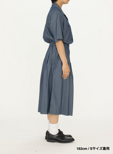 コットンナイロンドレス 詳細画像 Blue Gray 2