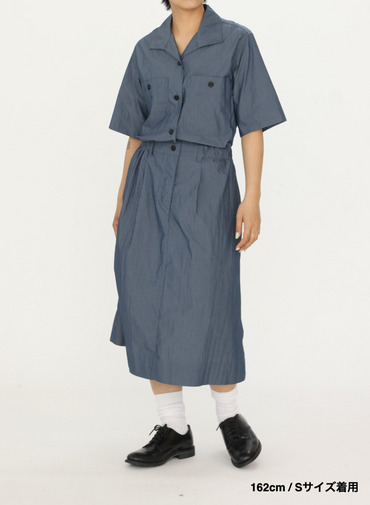 コットンナイロンドレス 詳細画像 Blue Gray 4