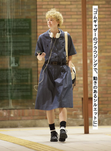 コットンナイロンドレス 詳細画像 Blue Gray 5
