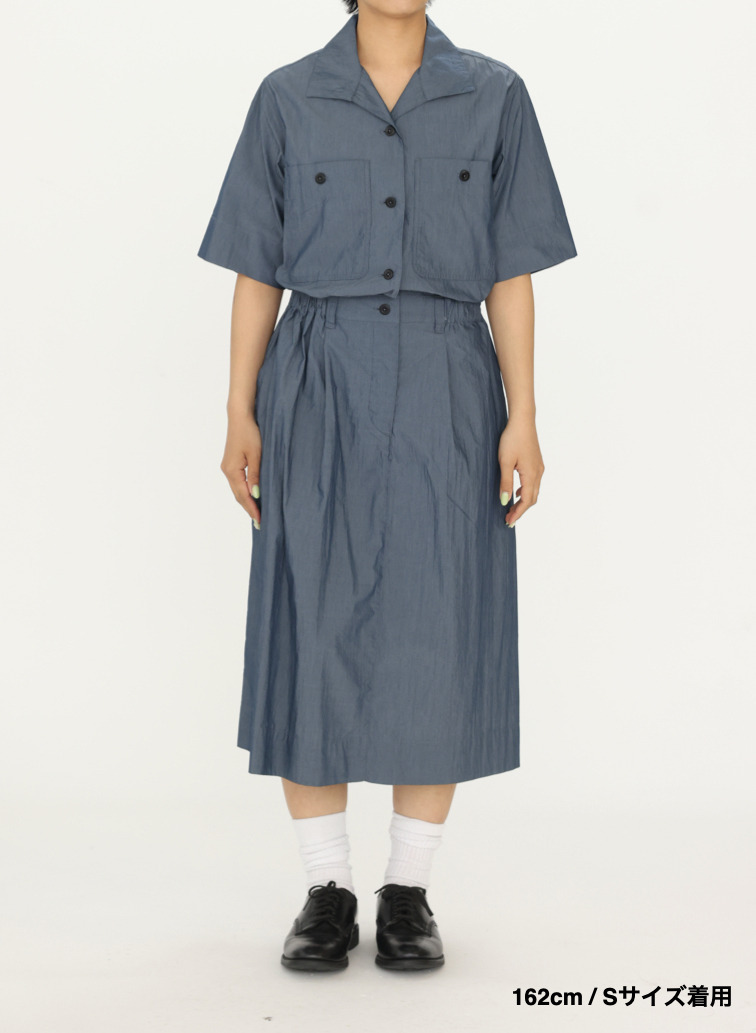 コットンナイロンドレス 詳細画像 Blue Gray 1
