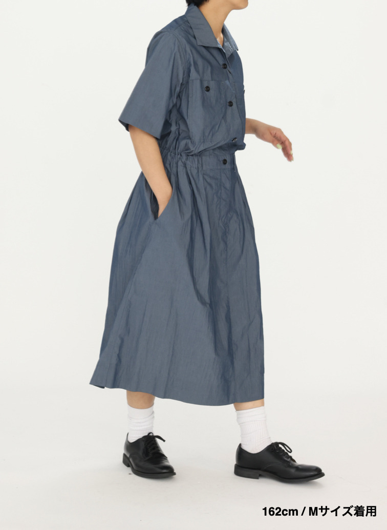 コットンナイロンドレス 詳細画像 Blue Gray 11