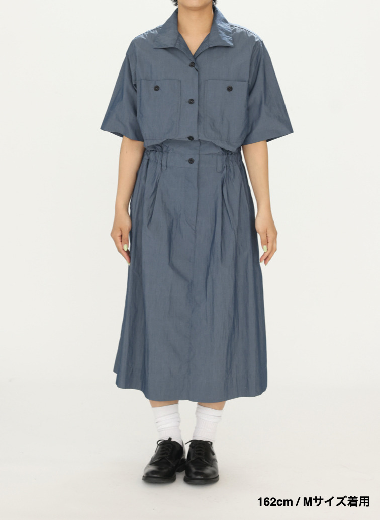コットンナイロンドレス 詳細画像 Blue Gray 7