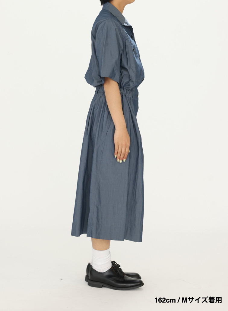 コットンナイロンドレス 詳細画像 Blue Gray 8