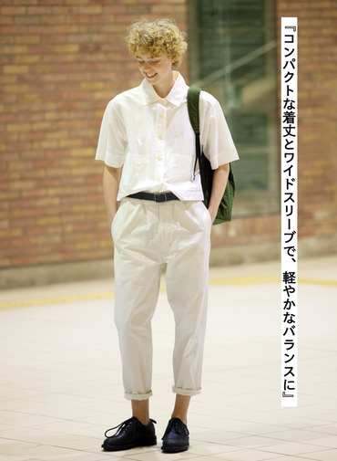 ドライコットンリネンシャツ 詳細画像 White  4