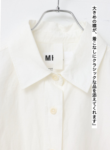 ドライコットンリネンシャツ 詳細画像 White  9