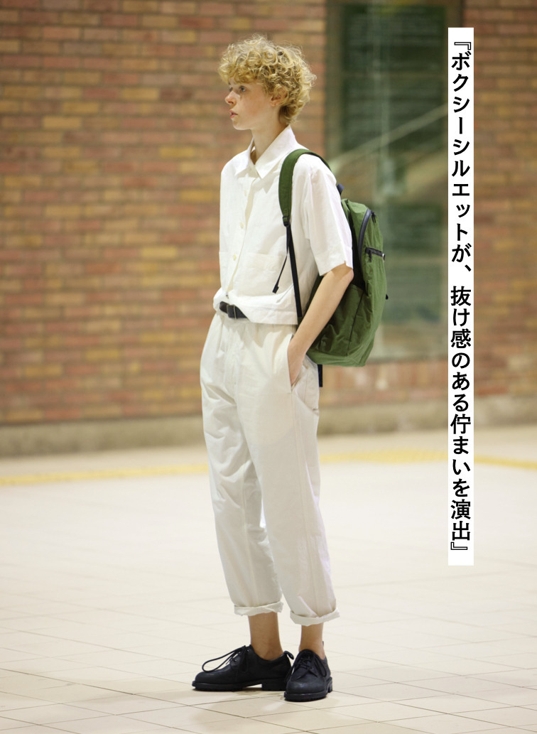 ドライコットンリネンシャツ 詳細画像 White  5
