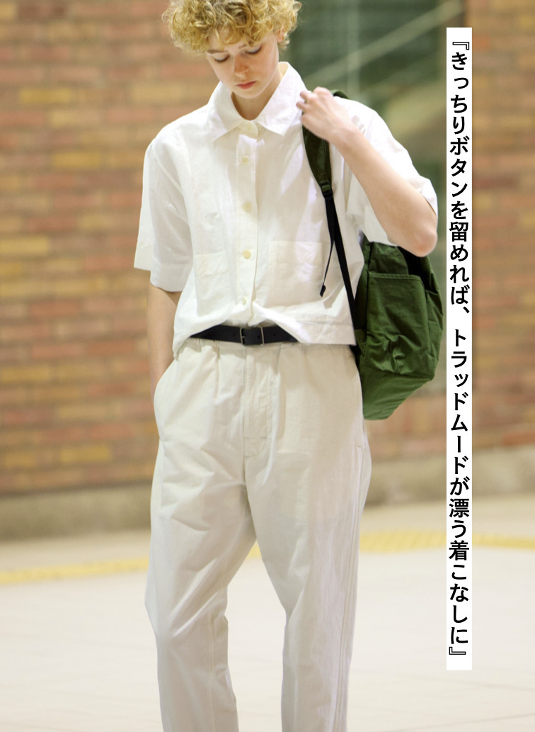 ドライコットンリネンシャツ 詳細画像 White  6