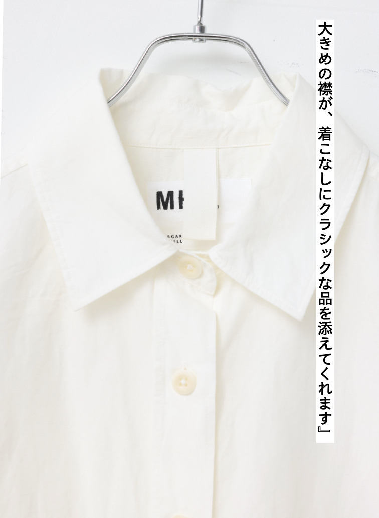 ドライコットンリネンシャツ 詳細画像 White  9
