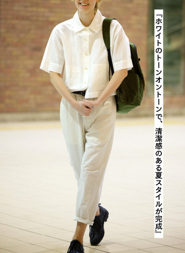 コットンシャンブレートラウザーズ 詳細画像 Ivory 6