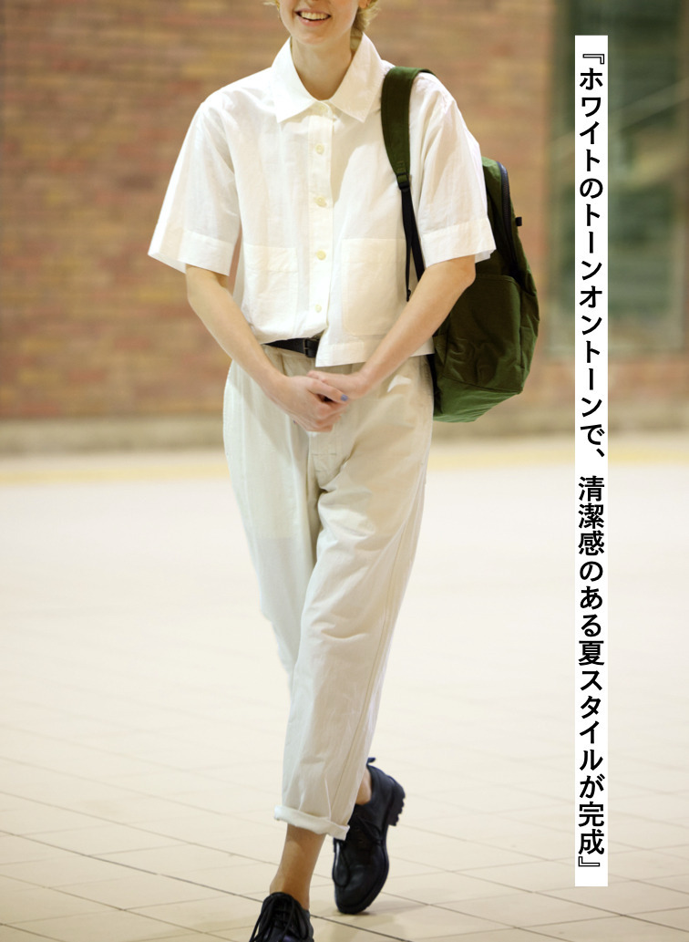 コットンシャンブレートラウザーズ 詳細画像 Ivory 6