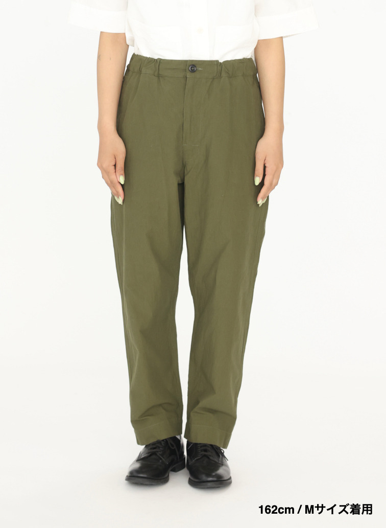コットンシャンブレートラウザーズ 詳細画像 Olive 5