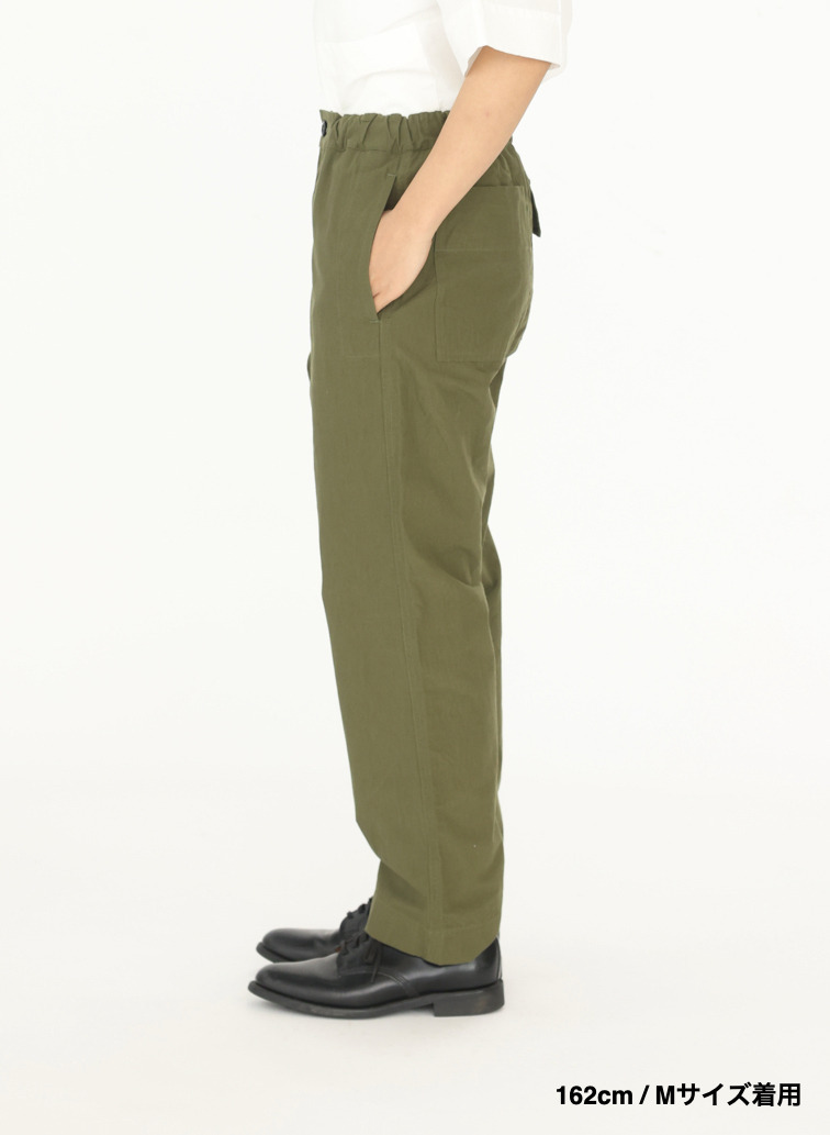コットンシャンブレートラウザーズ 詳細画像 Olive 6