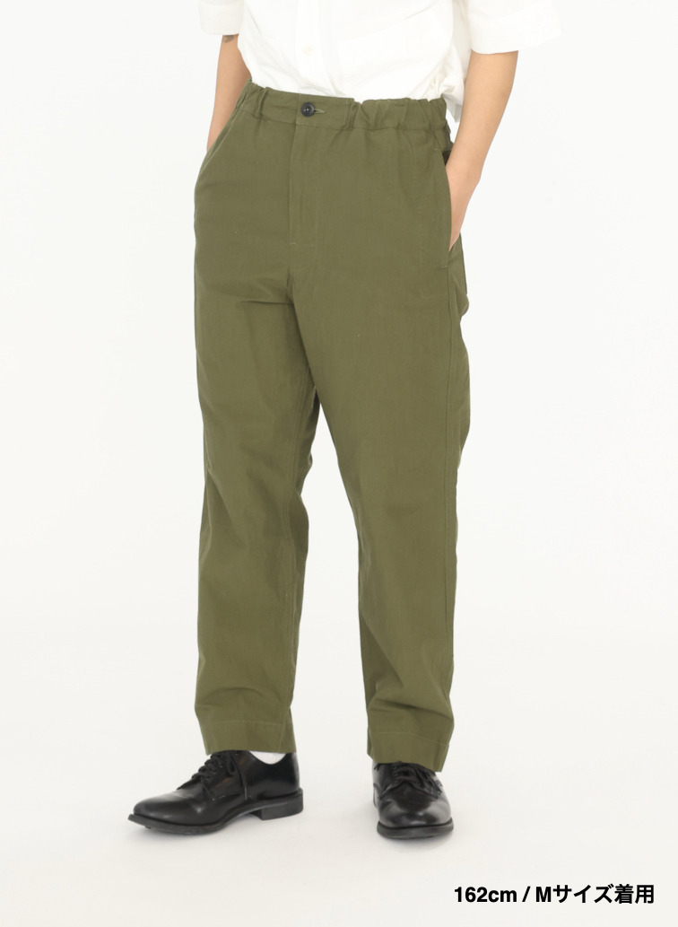 コットンシャンブレートラウザーズ 詳細画像 Olive 8