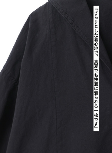 コットンリネンシャツ 詳細画像 Black 10