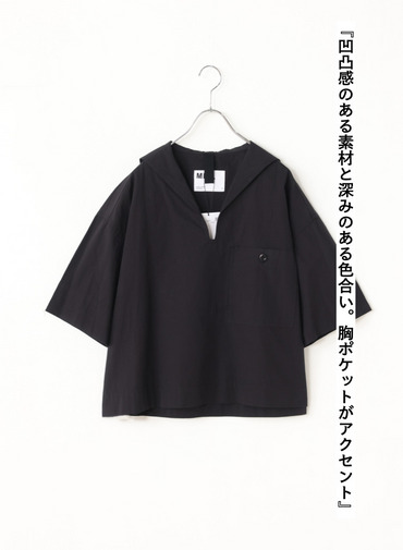 コットンリネンシャツ 詳細画像 Black 7