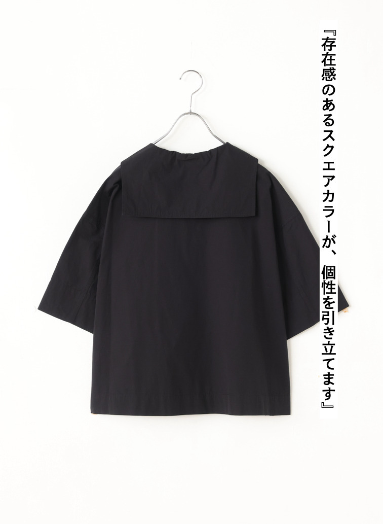 コットンリネンシャツ 詳細画像 Black 8