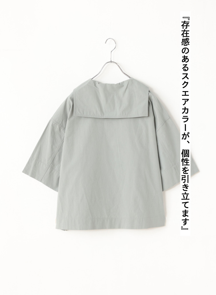 コットンリネンシャツ 詳細画像 Gray 2