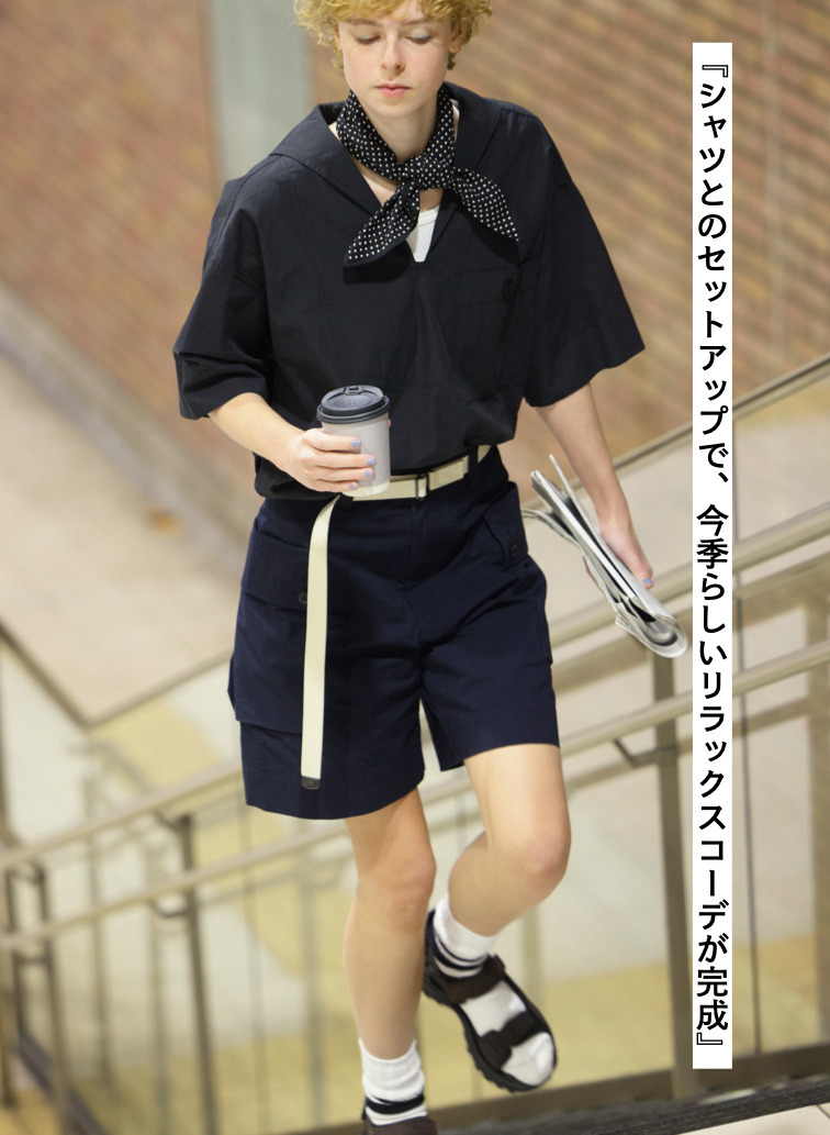 コットンナイロンショーツ 詳細画像 Dark Navy 4