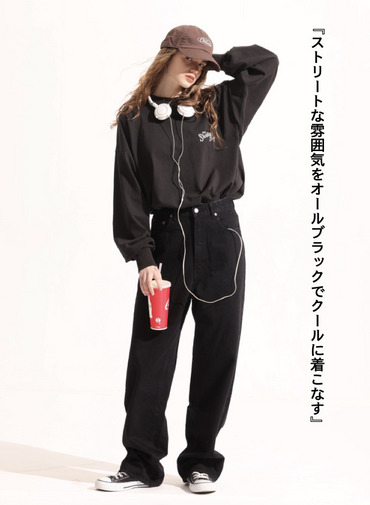 ロングスリーブTシャツ 詳細画像 Black 2
