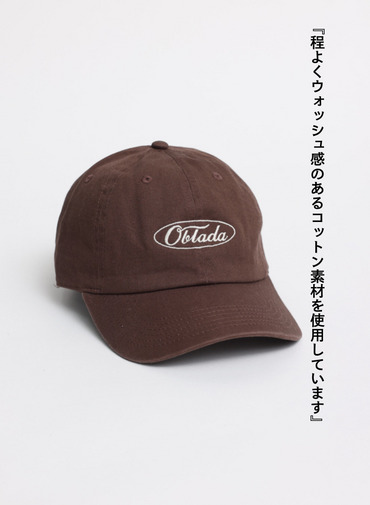 ベースボールキャップ &ldquo;OVAL LOGO CAP&rdquo; 詳細画像 Brown 4