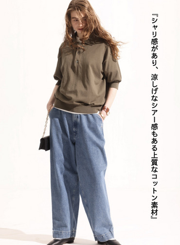 ヘンリーポロニット 詳細画像 Khaki 3