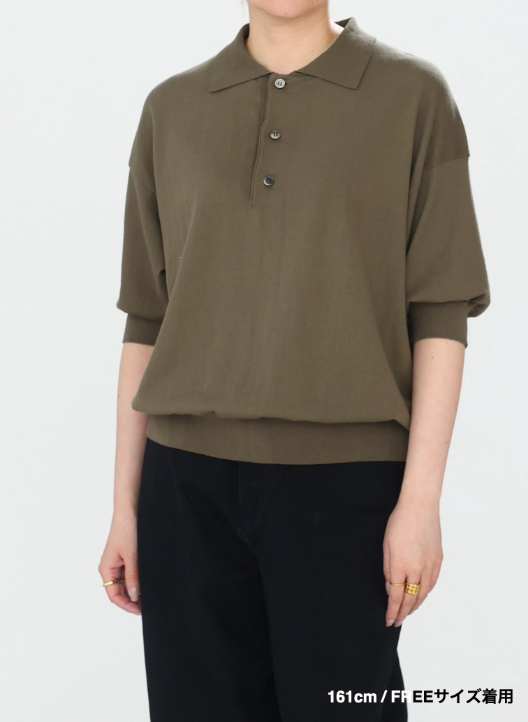ヘンリーポロニット 詳細画像 Khaki 6
