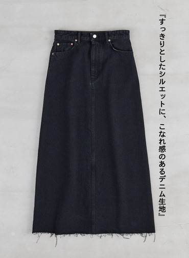 デニムスカート &ldquo;BUDDY DENIM SKIRT&rdquo; 詳細画像 Black 5