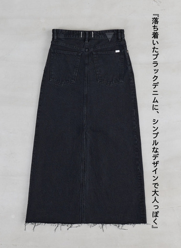 デニムスカート &ldquo;BUDDY DENIM SKIRT&rdquo; 詳細画像 Black 6