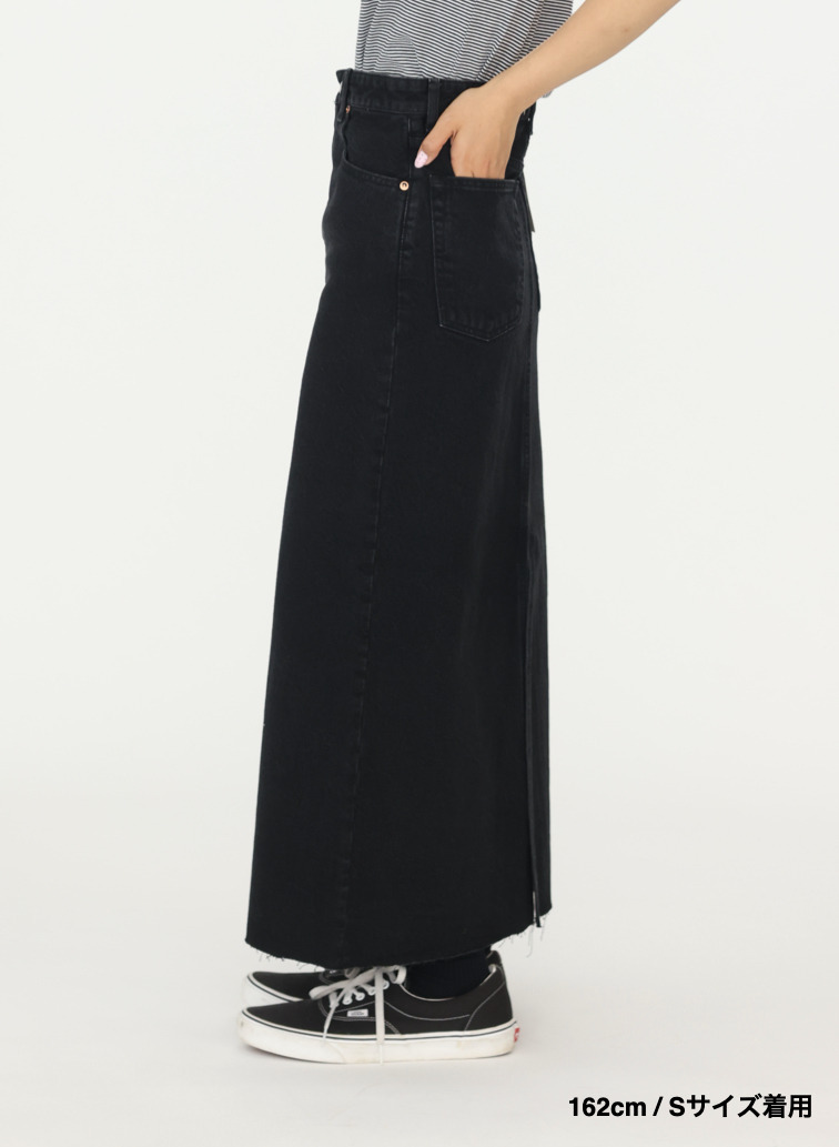 デニムスカート &ldquo;BUDDY DENIM SKIRT&rdquo; 詳細画像 Black 10