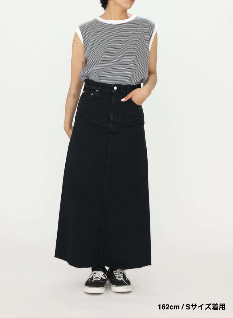 デニムスカート &ldquo;BUDDY DENIM SKIRT&rdquo; 詳細画像 Black 12