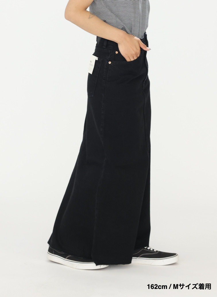 デニムスカート &ldquo;BUDDY DENIM SKIRT&rdquo; 詳細画像 Black 16