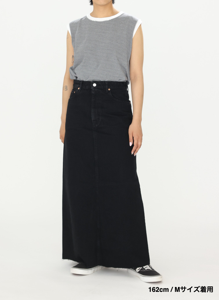 デニムスカート &ldquo;BUDDY DENIM SKIRT&rdquo; 詳細画像 Black 19