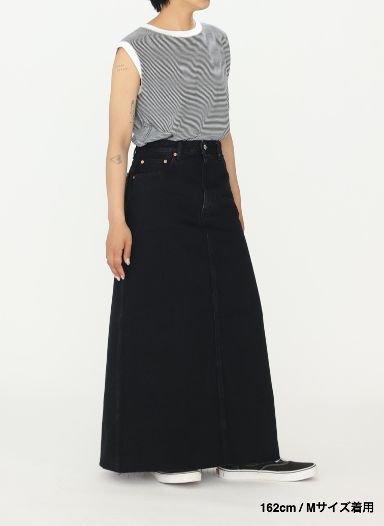 デニムスカート &ldquo;BUDDY DENIM SKIRT&rdquo; 詳細画像 Black 20