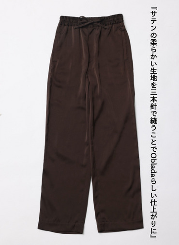 サテンパンツ 詳細画像 Brown 5