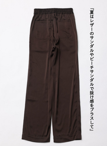 サテンパンツ 詳細画像 Brown 6