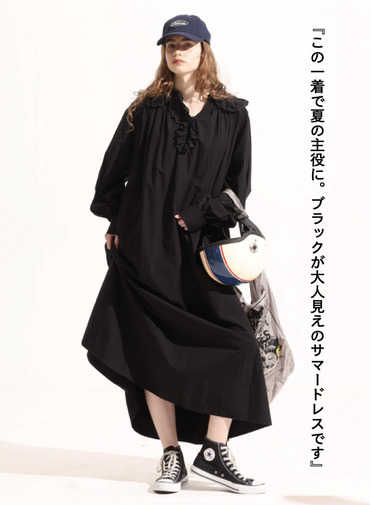 サマーブラックドレス 詳細画像 Black 1