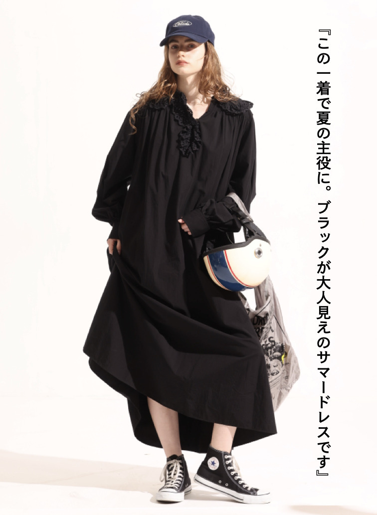 サマーブラックドレス 詳細画像 Black 1