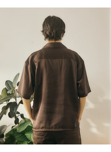 オープンカラーシャツ 詳細画像 Brown 19