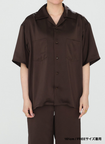 オープンカラーシャツ 詳細画像 Brown 9