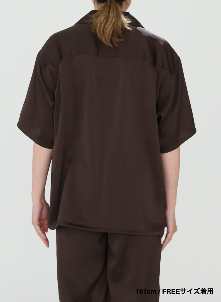 オープンカラーシャツ 詳細画像 Brown 11