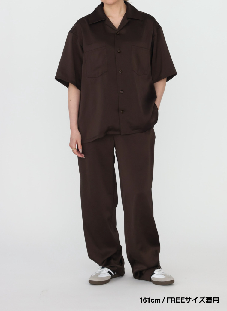 オープンカラーシャツ 詳細画像 Brown 14