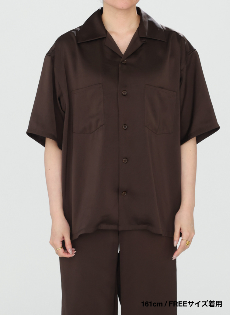 オープンカラーシャツ 詳細画像 Brown 9