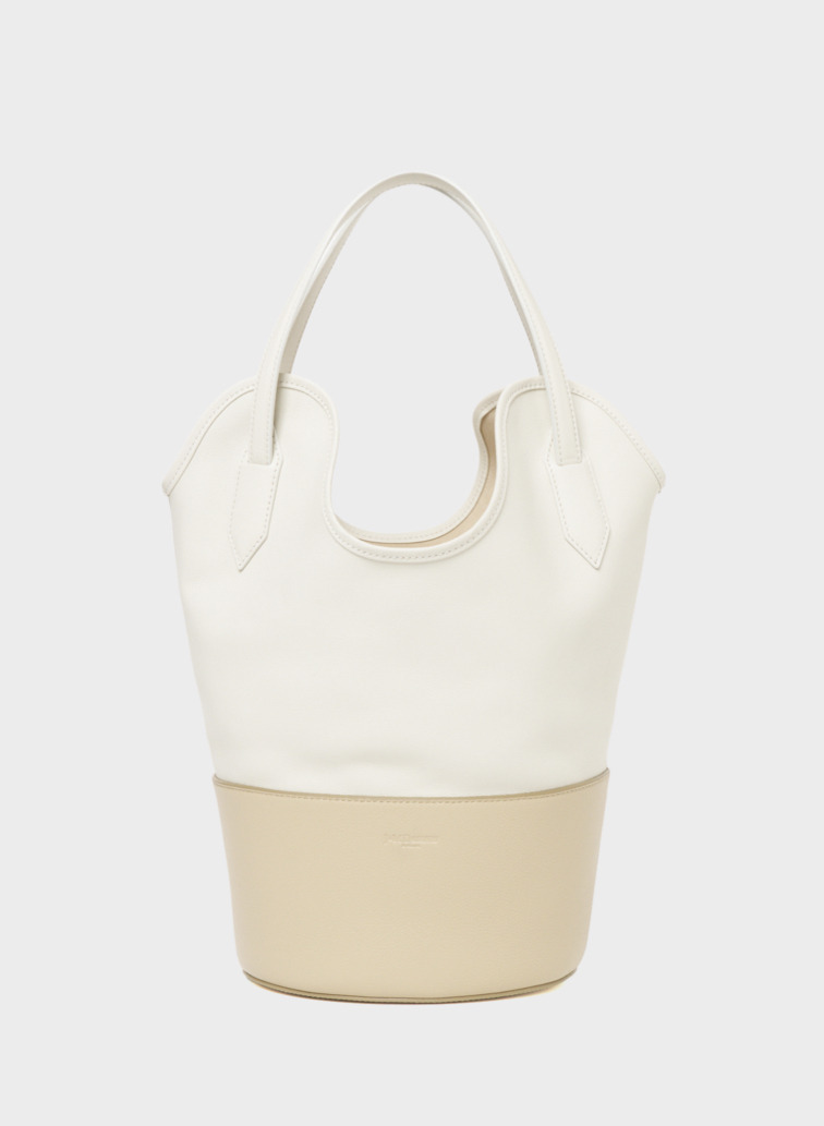 バケットトートバッグ / RAY BUCKET S BICOLOUR 詳細画像 Beige 1